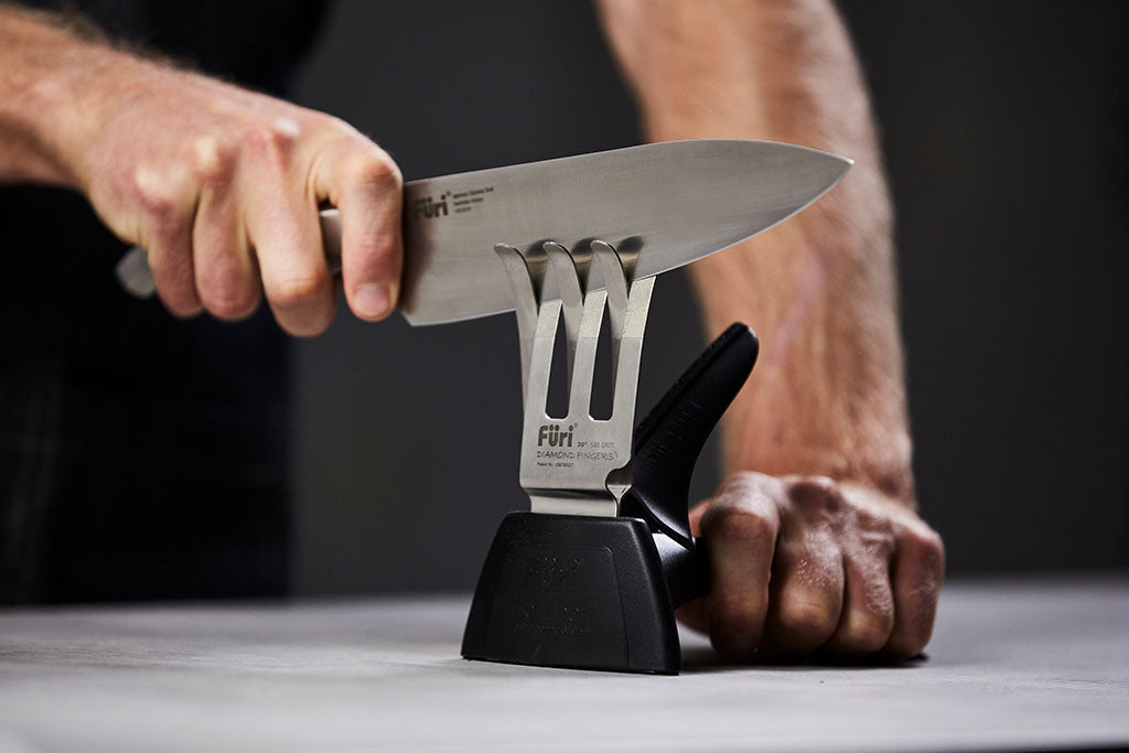 Block Knife Sharpeners - How to use a knife sharpener - America Made video.  