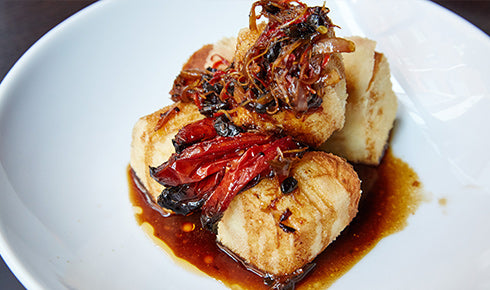 KYLIE KWONG'S DEEP FRIED TOFU WITH BLACK BEAN & CHILLI SAUCE