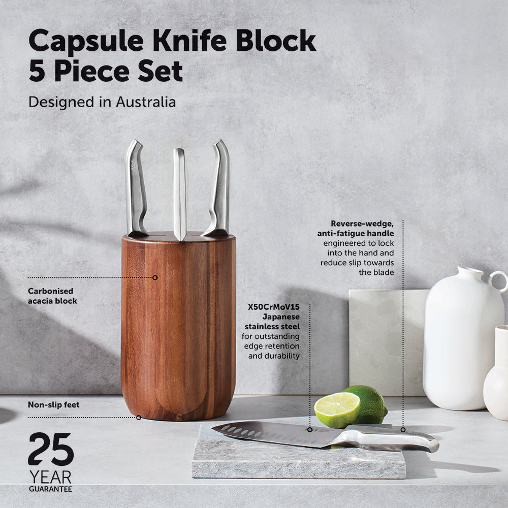 Capsule Knife Block Set 5 Piece – Furi