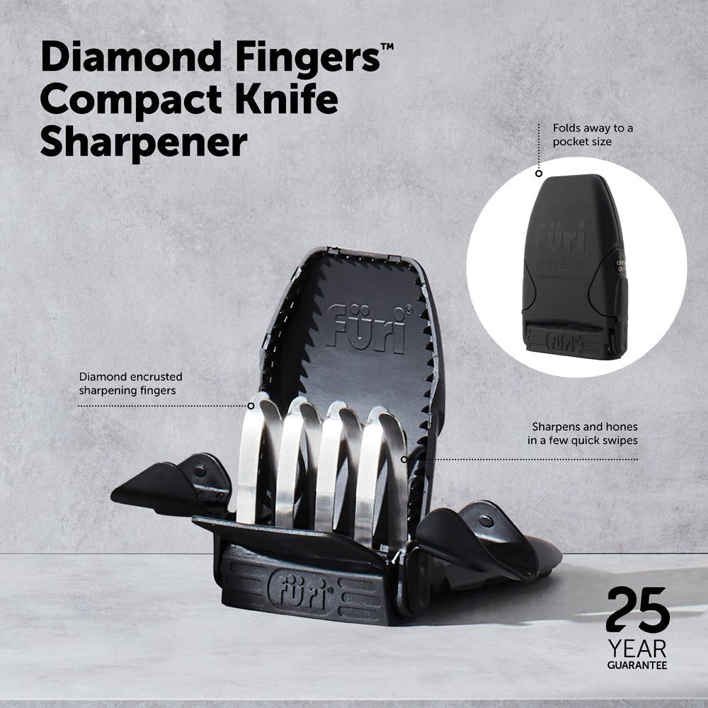 Diamond Fingers™ Compact Knife Sharpener – Furi