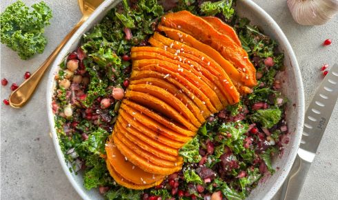 Roasted Pumpkin and Beetroot Salad