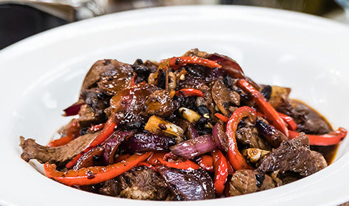 KYLIE KWONG'S STIR-FRIED BEEF WITH BLACK BEAN AND CHILLI SAUCE