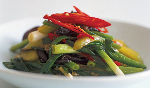KYLIE KWONG'S STIR-FRIED CUCUMBER, BLACK CLOUD EAR FUNGUS AND CHILL
