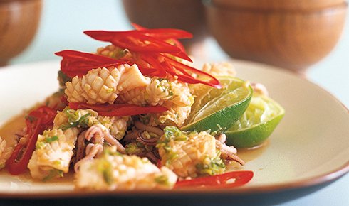 KYLIE KWONG'S STIR-FRIED SQUID WITH GARLIC AND CHILLI