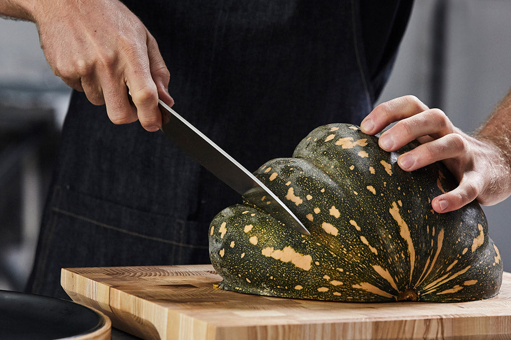 HOW TO SAFELY CUT A WHOLE PUMPKIN