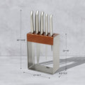 Stainless Steel Knife Block Set 7 Piece