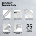 East/West™ Santoku Set 2 Piece