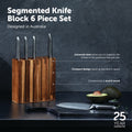 Segmented Knife Block Set 6 Piece