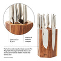 Magnetic Hexagonal Knife Block