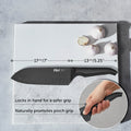 Jet Black East/West™ Santoku Knife 17cm