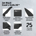 Jet Black Cook's Knife 20cm