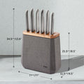 Stone Knife Block Set Flint Terrazzo 7 Piece