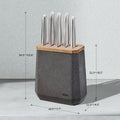 Stone Knife Block Set Flint Terazzo 6 Piece