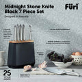 Stone Knife Block Set Midnight 7 Piece