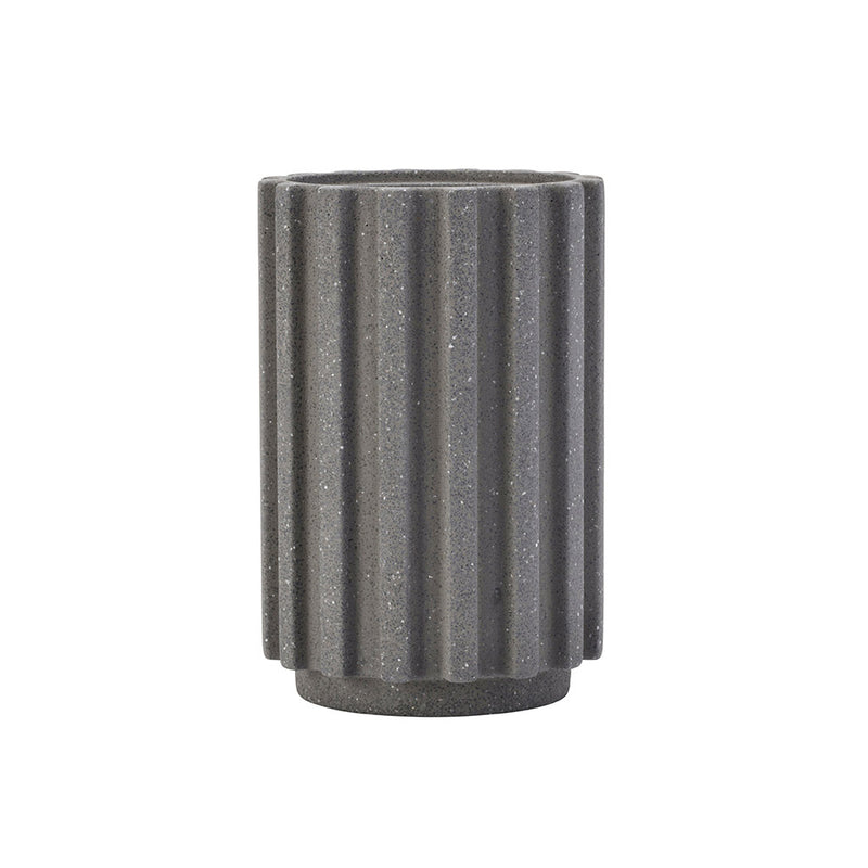 Radial Stone Utensil Holder Flint Terrazzo