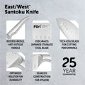 East/West™ Santoku Knife 20cm