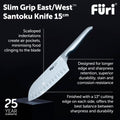 Small Grip East West Santoku Knife 15cm