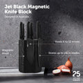 Pro Jet Black Magnetic Hexagonal Knife Block