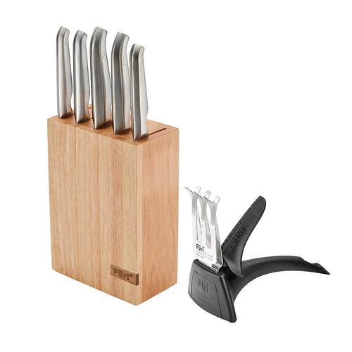 Pro Wood Knife Block Set 7 Piece