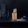 Acacia Wood Knife Block Set 5 Piece