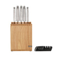 Open Slat Wood Knife Block Set 7 Piece