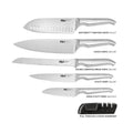 Open Slat Wood Knife Block Set 7 Piece