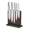 Magnetic Marble Knife Block Set 6 Piece Green