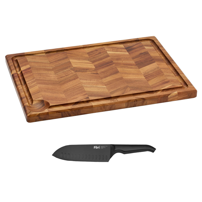 Jet Black Knife & Board Bundle