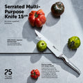 Serrated Multi-Purpose Knife 15cm