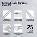 Serrated Multi-Purpose Knife 15cm