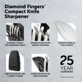 Diamond Fingers™ Compact Knife Sharpener