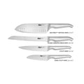 Open Slat Acacia Wood Knife Block Set 5 Piece