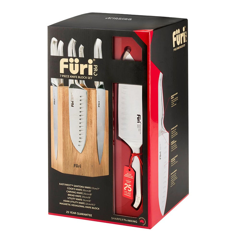 Furi Pro Hexagonal Knife Block Set 7 Piece